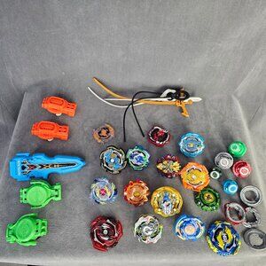 LARGE Beyblade Bulk Lot Hasbro Parts & Pieces Circa 2017 Collectables B1-55